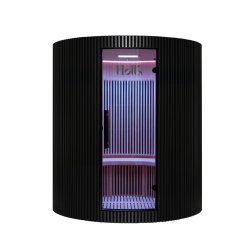 Sauna Moon Infrar&oslash;d Rund 4 pladser Sort Holls